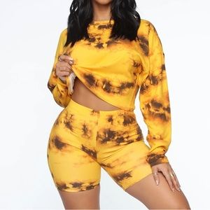 Fashion Nova Tie Dye Short Set